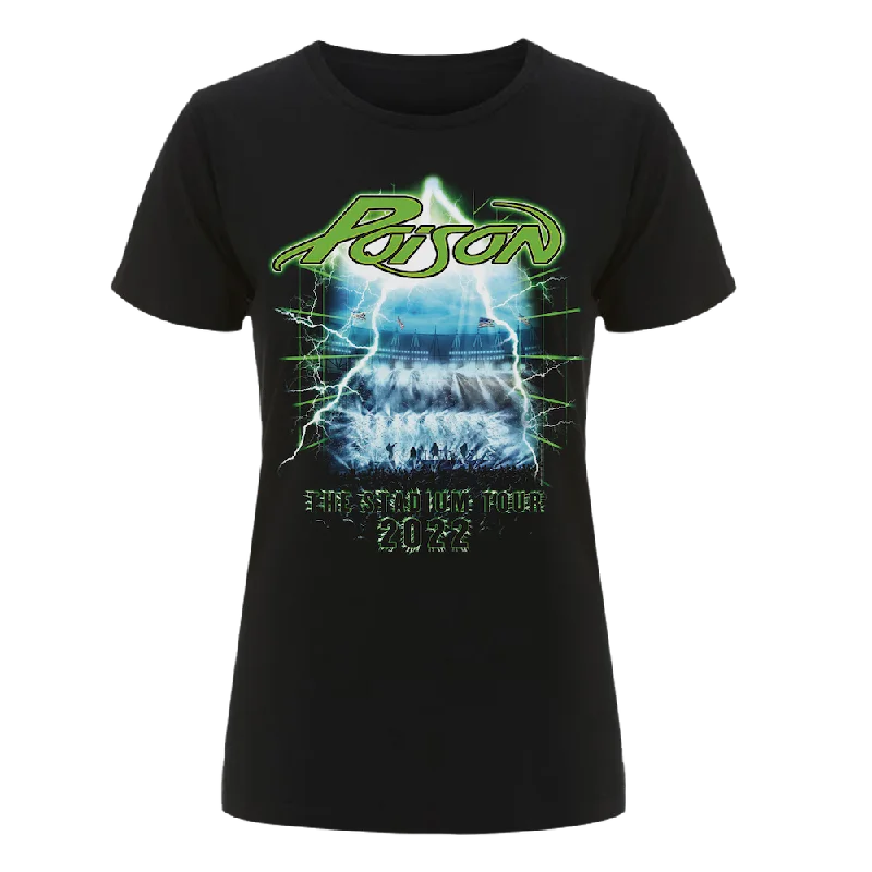 Stadium Tour T-Shirt (Women) Hooded Caped Shawl Collar