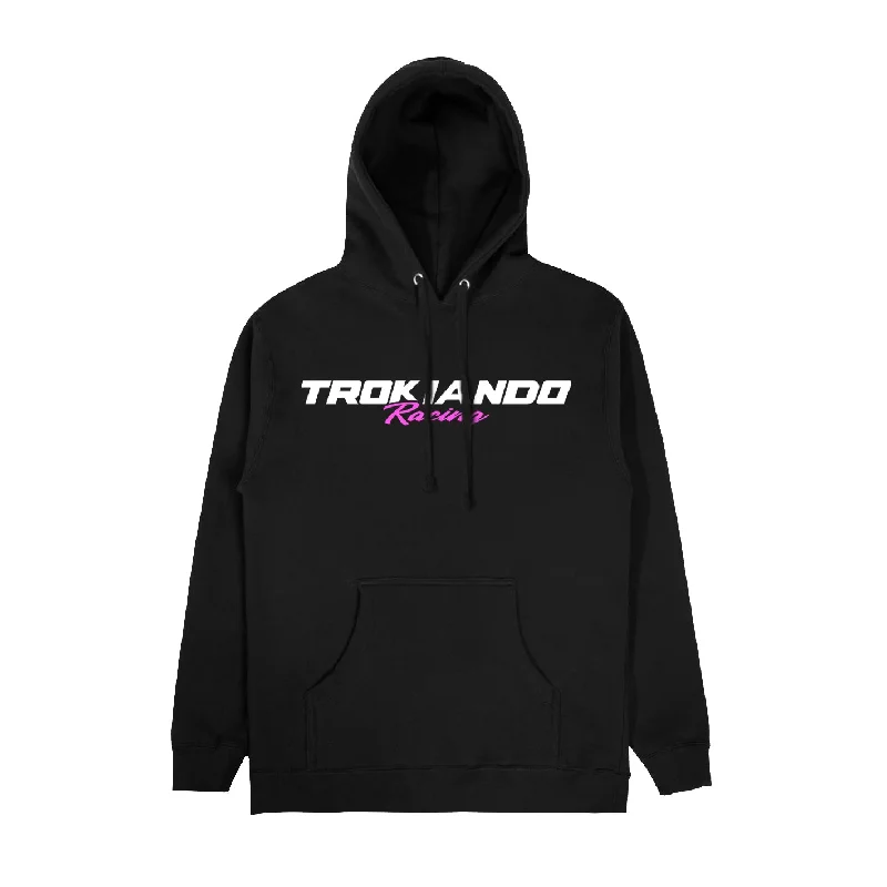 Trokiando Racing Hoodie - Pink Hoodie with Mesh Breathable Sporty
