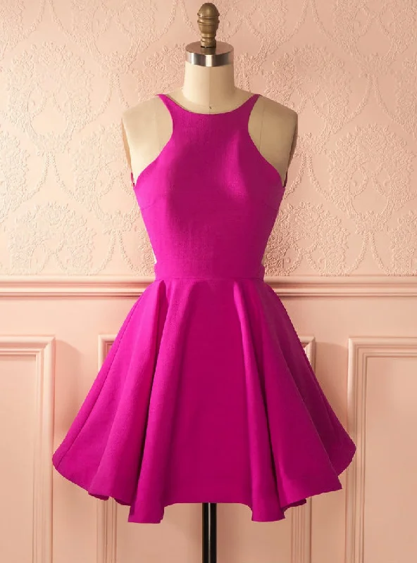 Simple Cheap Homecoming Dress Short Satin Dress Mini Party Dress With Open Back Mermaid Tail Wedding Simple Cheap Homecoming Dress Short Satin Dress Mini Party Dress With Open Back Mermaid Tail Wedding