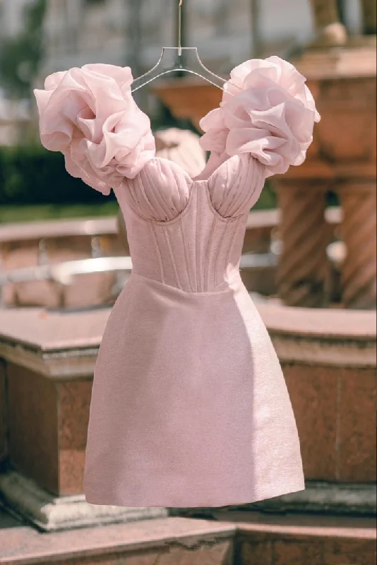 Pink Stunning Short Hoco Dress Homecoming Dress Party Dress Tunics Practical easy-care Pink Stunning Short Hoco Dress Homecoming Dress Party Dress Tunics Practical easy-care