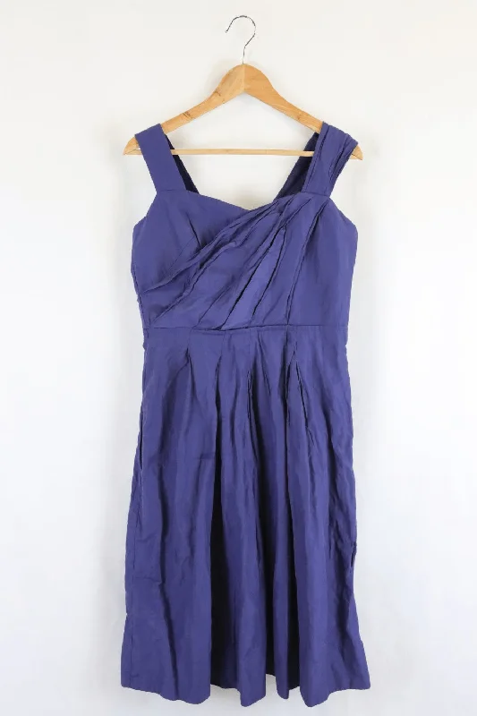 Veronika Maine Purple Dress 12 Tunics Distressed trendy