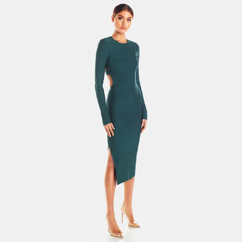 Sexy Hollow Out Backless Club Celebrity Evening Party Dress Off-the-shoulder Chic Trendy Sexy Hollow Out Backless Club Celebrity Evening Party Dress Off-the-shoulder Chic Trendy