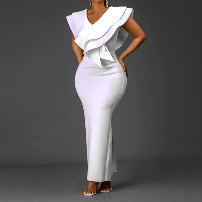 2022 Fashion sleeveless pleated party dresses women evening elegance evening gown dress elegant women party dress Tunics Satin smooth 2022 Fashion sleeveless pleated party dresses women evening elegance evening gown dress elegant women party dress Tunics Satin smooth
