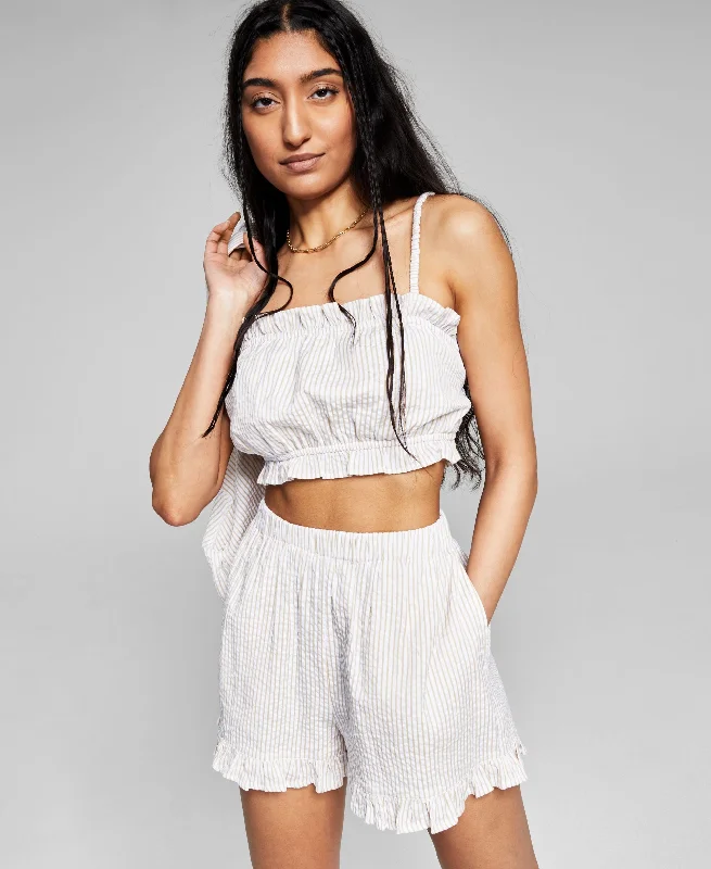 Women's Cotton Crop Top Crop Top Seamless Stretchy