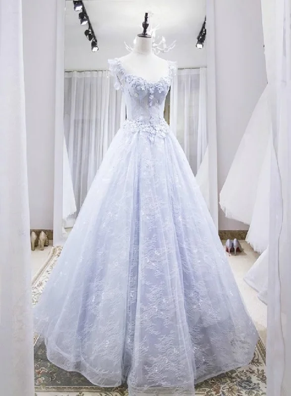 Light Lace Long Party Dress, A-line Cap Sleeves Beaded Prom Dress Tunics Designer luxury Light Lace Long Party Dress, A-line Cap Sleeves Beaded Prom Dress Tunics Designer luxury