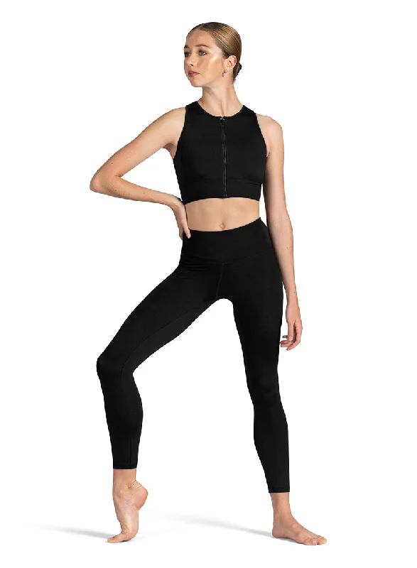 Kya Zip Front Crop Top (Z1065) Fashionable Trendy Casual