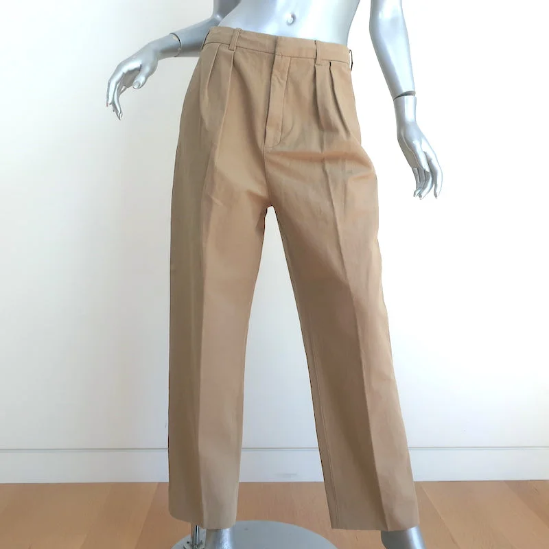 THE GREAT The Maker Trousers Brush Beige Cotton Size 29 NEW Trousers stylish elegant THE GREAT The Maker Trousers Brush Beige Cotton Size 29 NEW Trousers stylish elegant