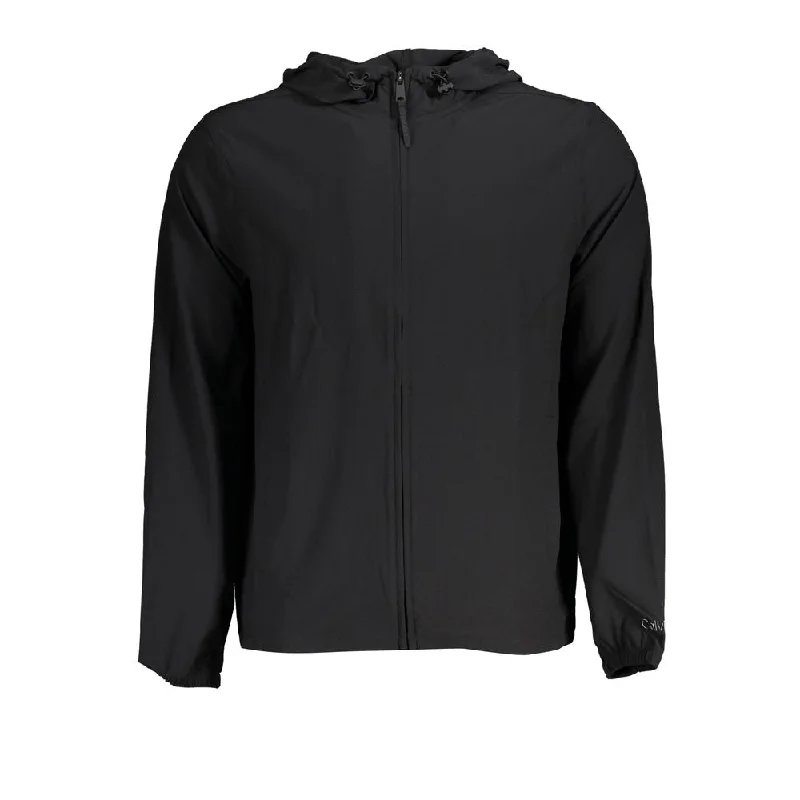 Sleek Hooded Sports Jacket In Breathable Fabric Elasticated Jacket Padded Jacket Insulated Jacket