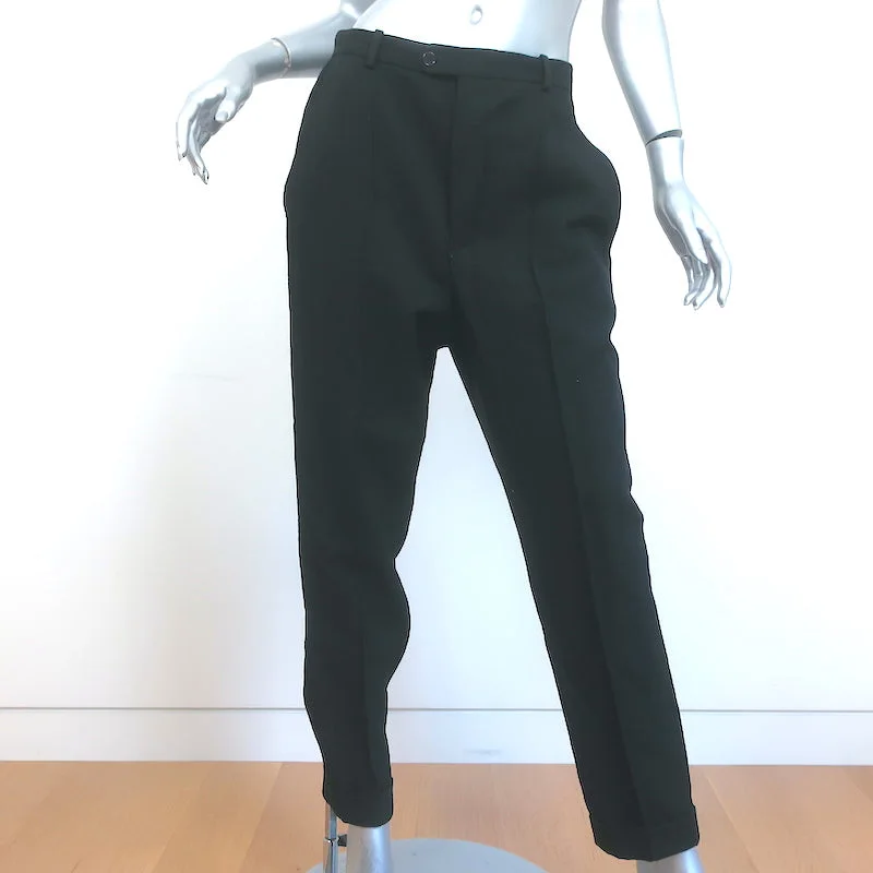 Isabel Marant Trousers Black Wool Size 42 High Rise Pants NEW Trousers cozy comfortable Isabel Marant Trousers Black Wool Size 42 High Rise Pants NEW Trousers cozy comfortable