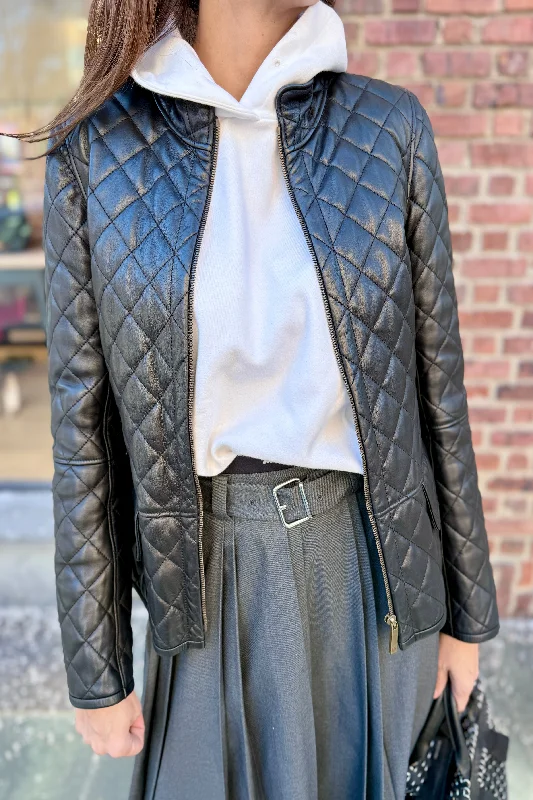 LOEWE Leather Padded Jacket Print Jacket Jacquard Jacket Patchwork Jacket
