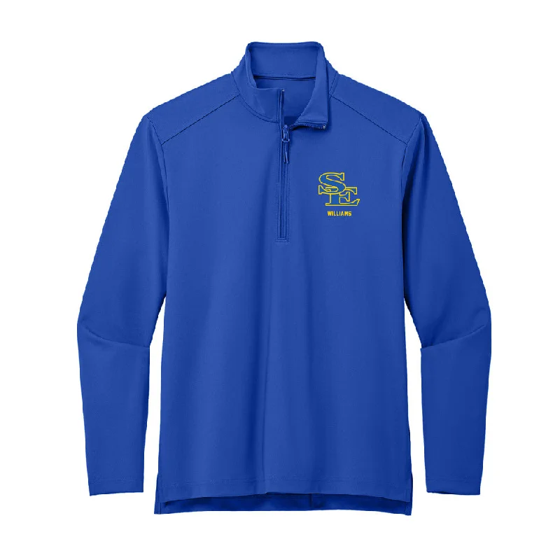Southeastern - NCAA Women's Track & Field : Andria Williams - Premium Quarter Zip Jacket Cotton Fabric Linen Fabric Terry Fabric