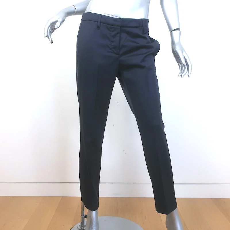 Brunello Cucinelli Skinny Leg Trousers Black Stretch Wool Sateen Size 42 Trousers Recommended Stylist Brunello Cucinelli Skinny Leg Trousers Black Stretch Wool Sateen Size 42 Trousers Recommended Stylist
