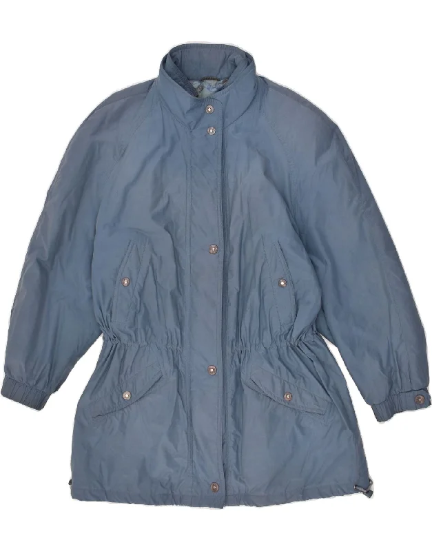 DELMOD Womens Padded Coat EU 44 XL Blue