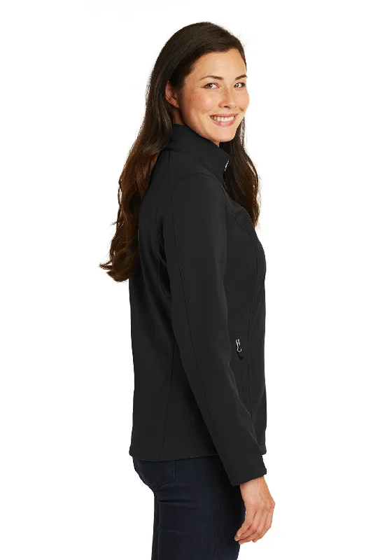 Port Authority Womens Core Wind & Water Resistant Full Zip Jacket - Black