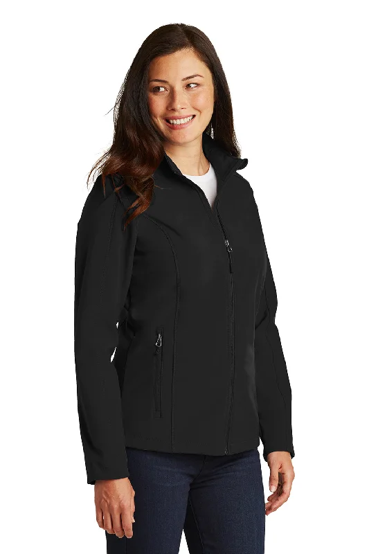 Port Authority Womens Core Wind & Water Resistant Full Zip Jacket - Black