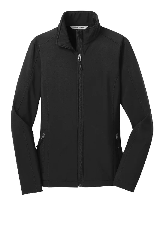 Port Authority Womens Core Wind & Water Resistant Full Zip Jacket - Black