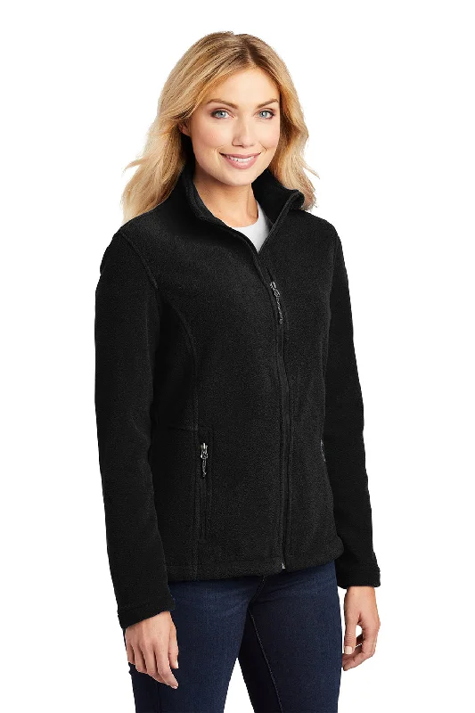 Port Authority Womens Full Zip Fleece Jacket - Black