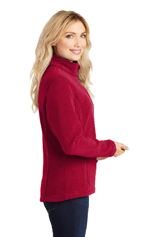 Port Authority Womens Full Zip Fleece Jacket - True Red