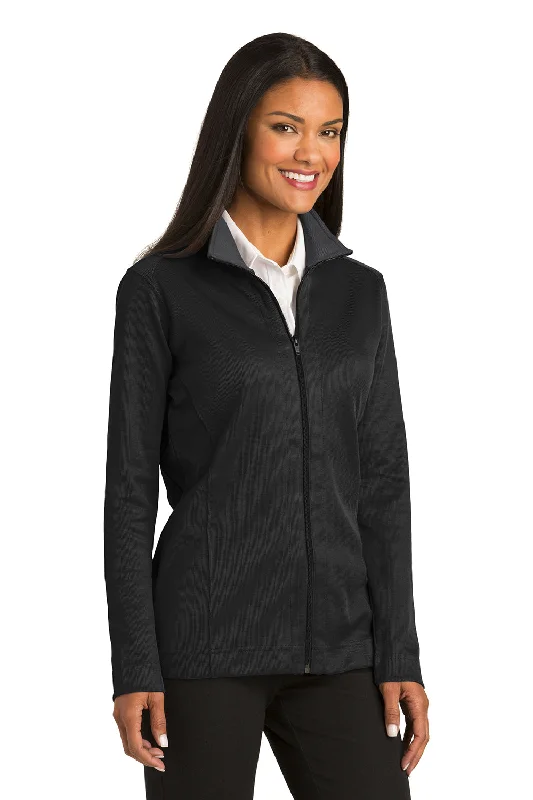 Port Authority Womens Full Zip Jacket - Black