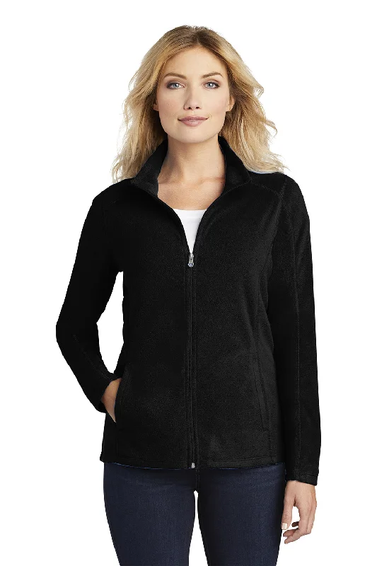 Port Authority Womens Pill Resistant Microfleece Full Zip Jacket - Black