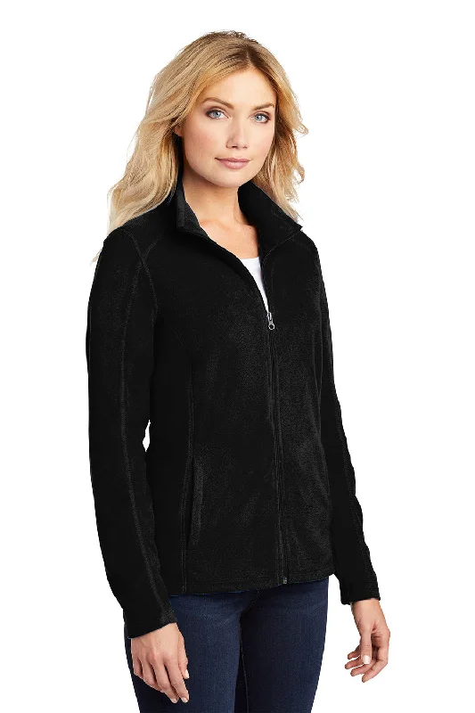 Port Authority Womens Pill Resistant Microfleece Full Zip Jacket - Black