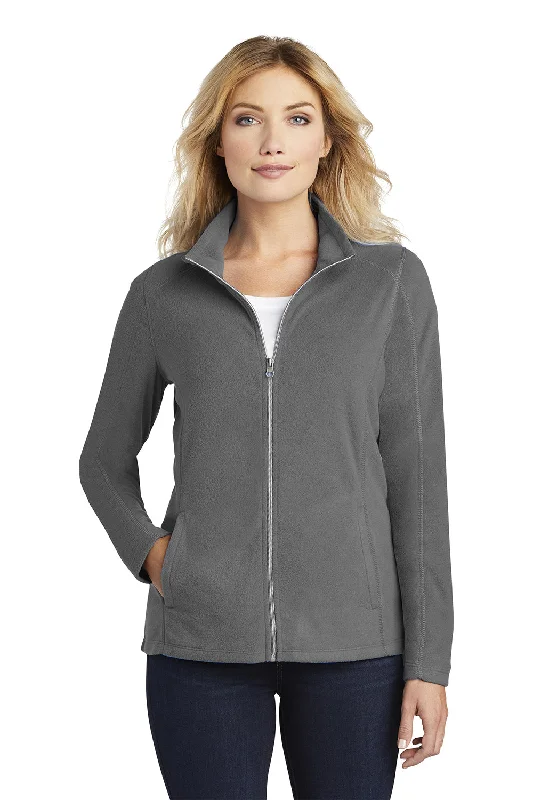 Port Authority Womens Pill Resistant Microfleece Full Zip Jacket - Pearl Grey