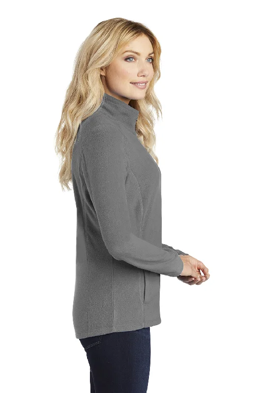 Port Authority Womens Pill Resistant Microfleece Full Zip Jacket - Pearl Grey