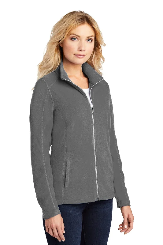 Port Authority Womens Pill Resistant Microfleece Full Zip Jacket - Pearl Grey