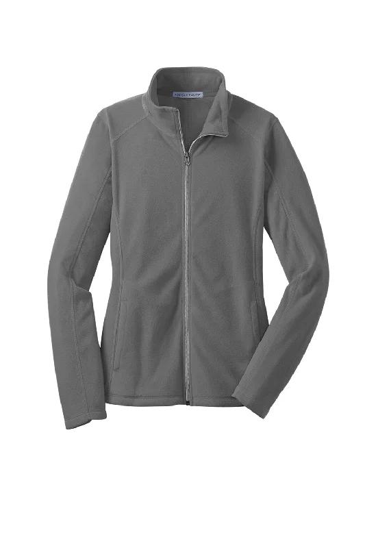 Port Authority Womens Pill Resistant Microfleece Full Zip Jacket - Pearl Grey