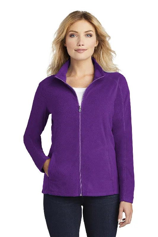 Port Authority Womens Pill Resistant Microfleece Full Zip Jacket - Amethyst Purple