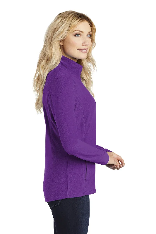 Port Authority Womens Pill Resistant Microfleece Full Zip Jacket - Amethyst Purple