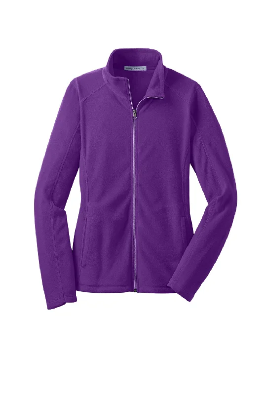 Port Authority Womens Pill Resistant Microfleece Full Zip Jacket - Amethyst Purple