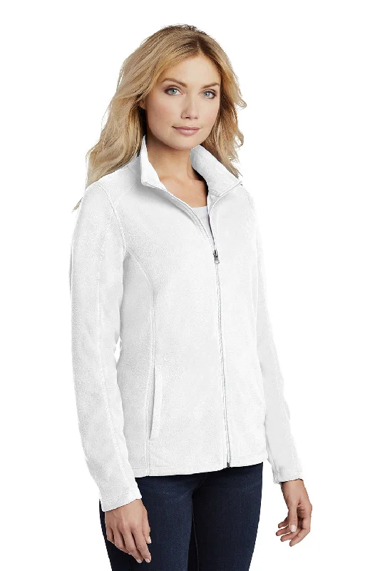 Port Authority Womens Pill Resistant Microfleece Full Zip Jacket - White