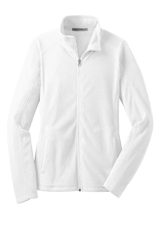 Port Authority Womens Pill Resistant Microfleece Full Zip Jacket - White