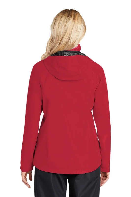 Port Authority Womens Torrent Waterproof Full Zip Hooded Jacket - Engine Red