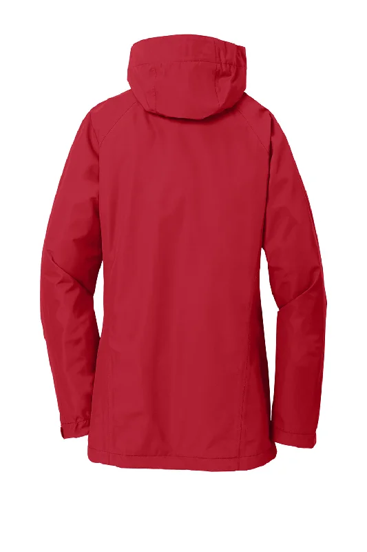 Port Authority Womens Torrent Waterproof Full Zip Hooded Jacket - Engine Red