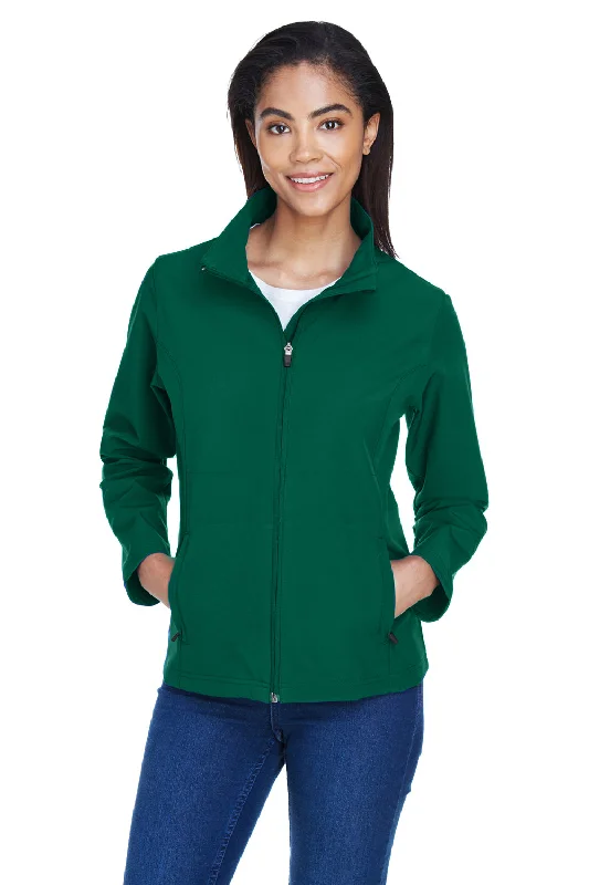 Team 365 Womens Leader Windproof & Waterproof Full Zip Jacket - Forest Green