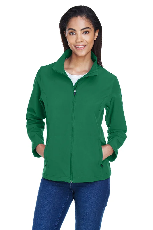 Team 365 Womens Leader Windproof & Waterproof Full Zip Jacket - Kelly Green