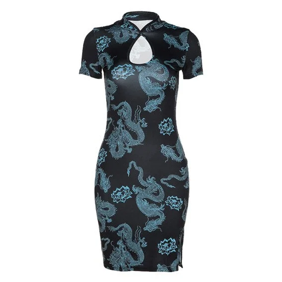 Chinese style dragon retro cheongsam YV43846