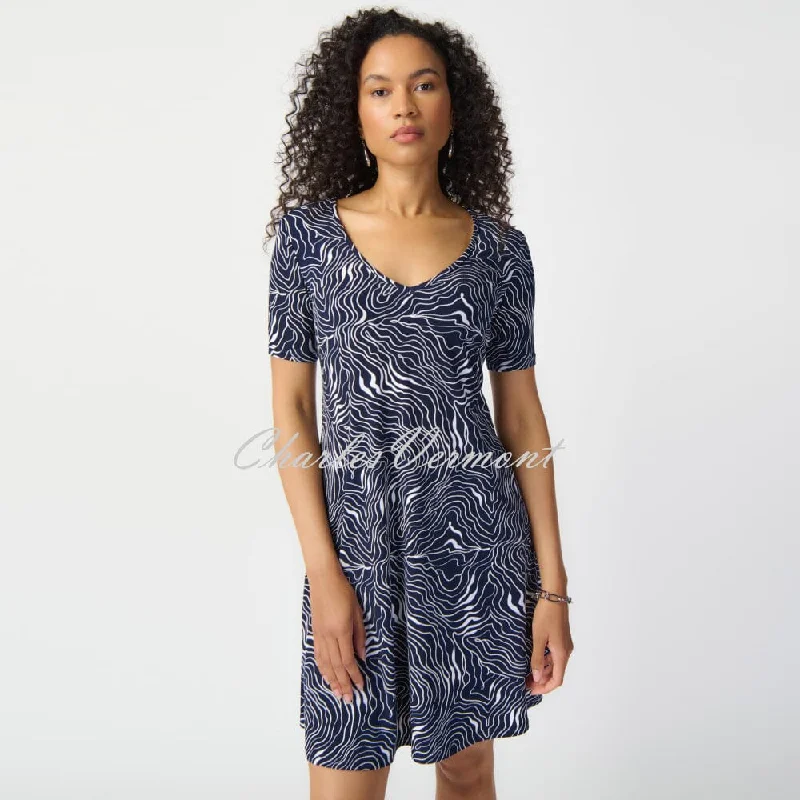 Joseph Ribkoff Abstract Print A-line Dress - Style 241293