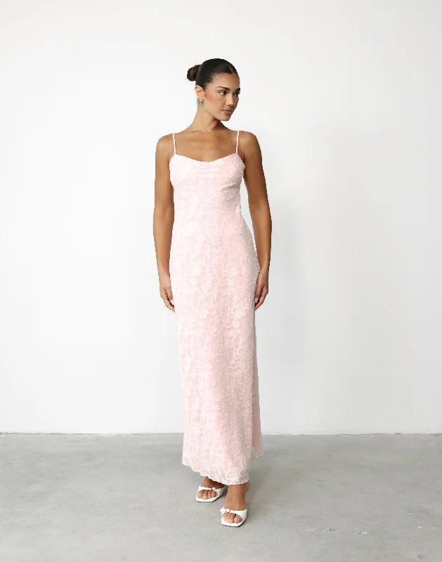 Juliet Maxi Dress (Blush)