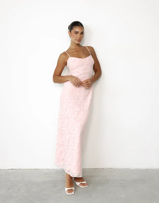 Juliet Maxi Dress (Blush)