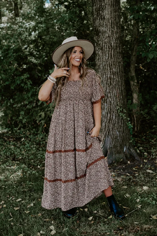 ECB Exclusive: Made For You Lace Maxi, Brown