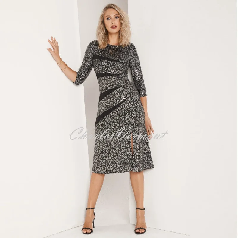 Tia Sequin Animal Print Dress - Style 78737-7754-90