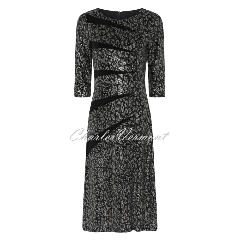 Tia Sequin Animal Print Dress - Style 78737-7754-90