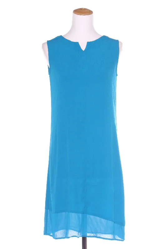 VERGE - Cyan blue shift dress! 12