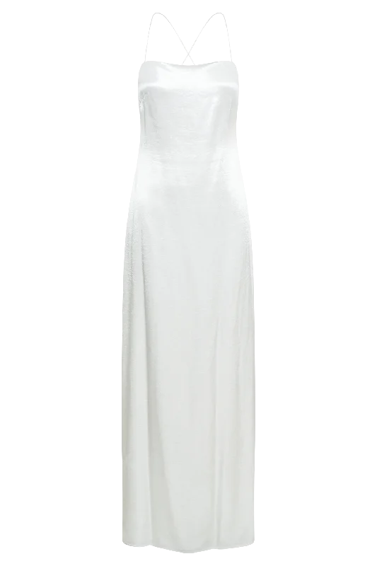 Whitney Wetlook Maxi Dress - White