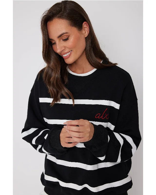 Alexandra Jasper Long Sleeve Top - Black