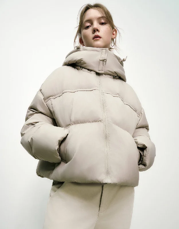 Hooded Straight Puffer Jacket