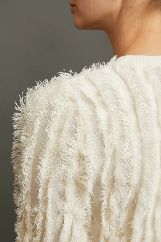 Karrie Fringe Knit Sweater (Sold Out)